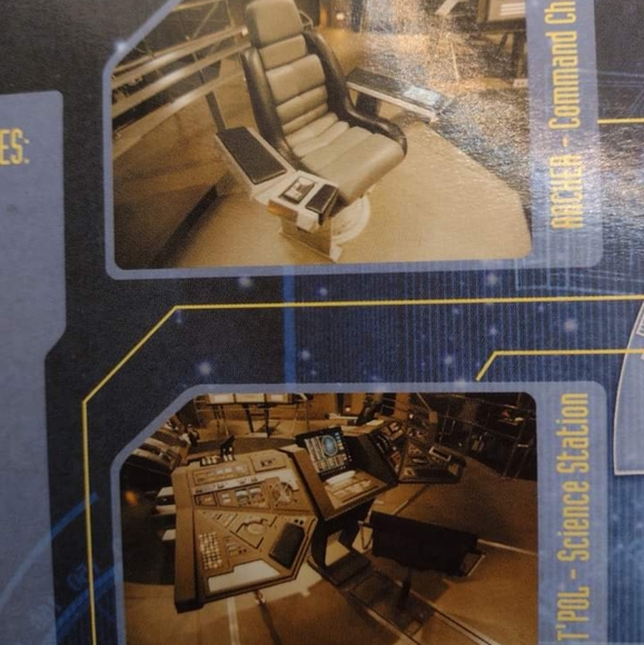 ENTERPRISE Broken Bow Deluxe NX-01 Bridge ARCHER Chair STAR TREK Art Asylum 2002 - Picture 3 of 16